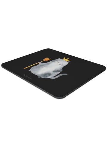 Mr. & Mrs. Panda Mousepad Katze König ohne Spruch in Schwarz