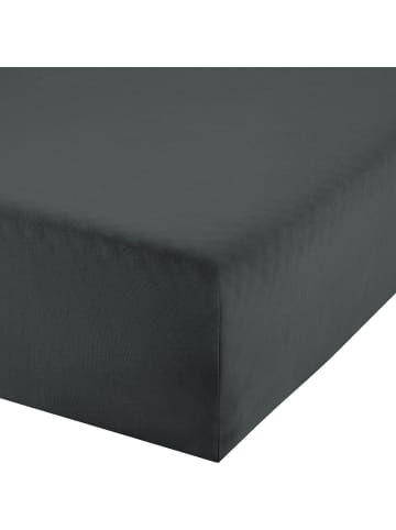 Erwin Müller Single-Jersey Bio Boxspring-Spannbettlaken Bayreuth in anthrazit