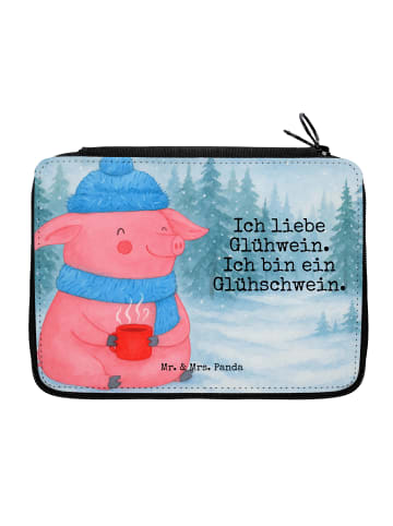 Mr. & Mrs. Panda Etui für Stifte Schwein Glühwein Design mit Spruch in Weiß