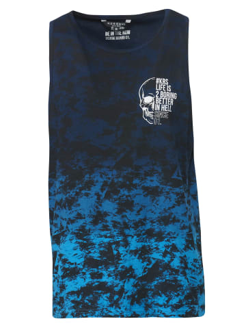 KOROSHI Tank Top Shirt in blau