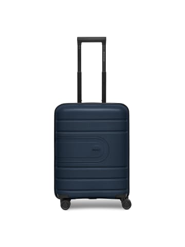 Redolz Essentials 11 4 Rollen Kabinentrolley 55 cm mit Dehnfalte in midnight blue
