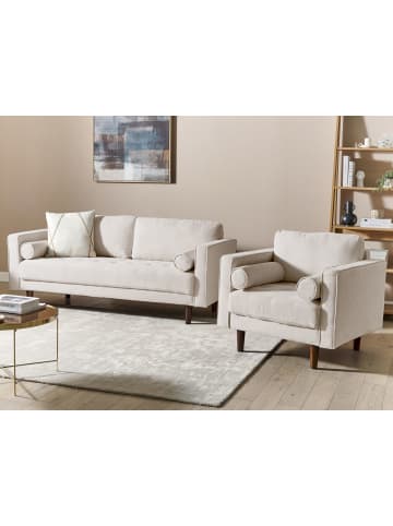 Beliani 6-tlg Sitzgruppe NURMO in Beige/Braun