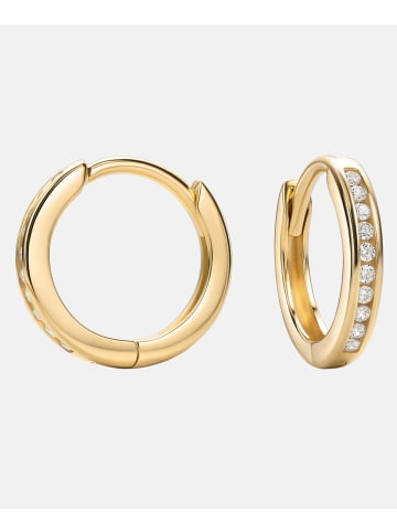 Diamant L'éternel Ohrringe aus 375 Gelbgold mit Zirkonia