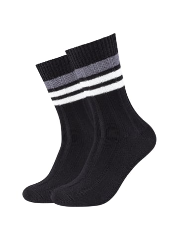 camano Socken 2er Pack warm & cozy in Schwarz