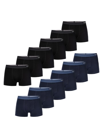 VIP Retro Boxer Premium Jersey Stretch in black,navy