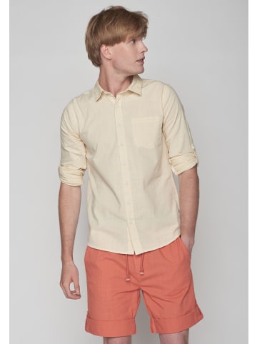 GreenBomb Hemd Basic in Creme Weiß