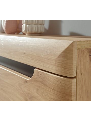 Furn.Design Wohnwand Artisan Eiche, schwarz, Wohnkombination 3-teilig skandinavisch