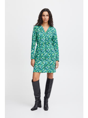 ICHI IHKate regular fit in Blue Green Multi Flower aop