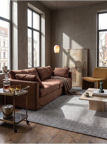 KADIMA DESIGN Kurzflorteppich Uni pflegeleicht Wohnzimmer Schlafzimmer Flur Esszimmer in Grau
