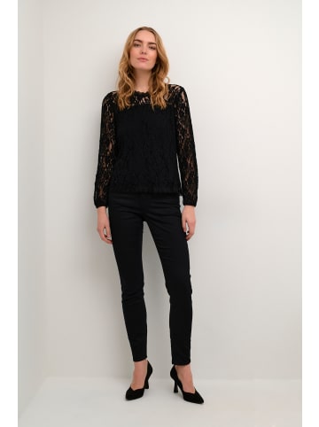 Cream Kurzarm-Bluse CRKit Regular fit in Pitch Black