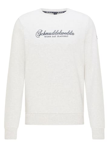 Schmuddelwedda Sweatpullover in Wollweiss Melange