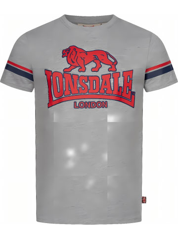 Lonsdale T-Shirt "Methley Herren T-Shirt normale Passform" in Grau