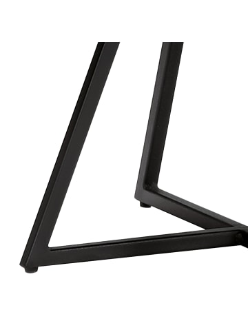 home24 Beistelltisch Tinki in Eiche / Schwarz