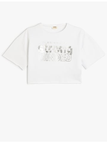 KOTON T-shirt in Weiß