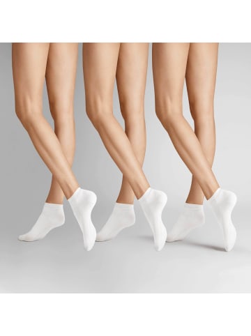 Hudson Sneakersocken Easy³ 3-Pack in White