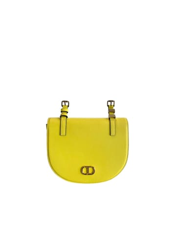 Twinset Rosa Gelb PU Damen Umhänge- Tasche