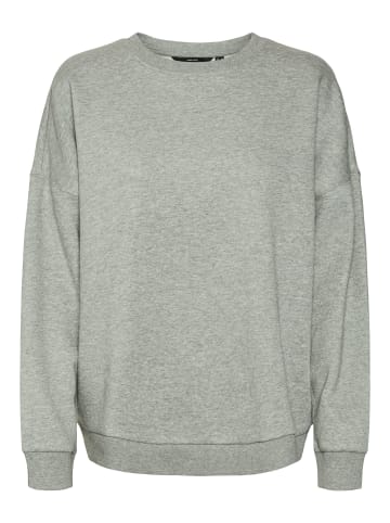 Vero Moda Pullover loose fit Rundhals Langarm Basic in Grau-2