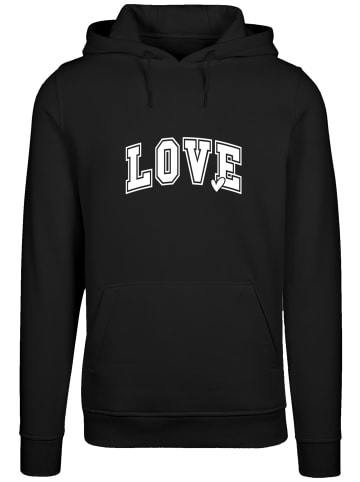 F4NT4STIC Hoodie Love University Valentinstag Herz in schwarz