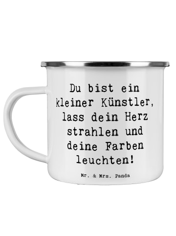 Mr. & Mrs. Panda Teetasse Spruch Die Freude an der Kreativität e... in Weiß