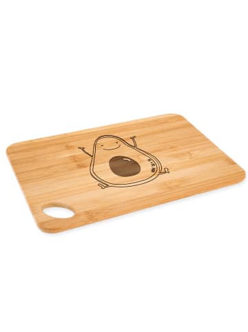Mr. & Mrs. Panda holzschneidebrett Avocado Glücklich ohne Spruch in Braun