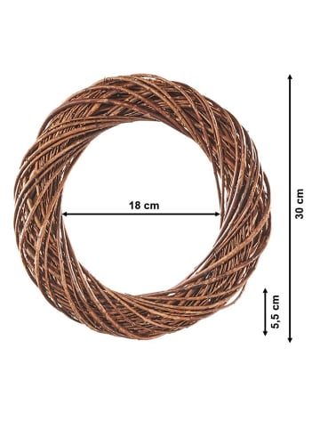 3tlg. Set Dekorationsobjekt NATURELOOPS/3 in Braun