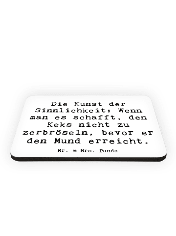 Mr. & Mrs. Panda magnet Spruch Kunst der Sinnlichkeit mit Spruch in Weiß