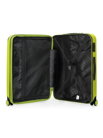 Hauptstadtkoffer Spree - Mittelgroßer Hartschalenkoffer Koffer Trolley Reisekoffer TSA, 65cm, 4 Rollen, 74 L in Farn
