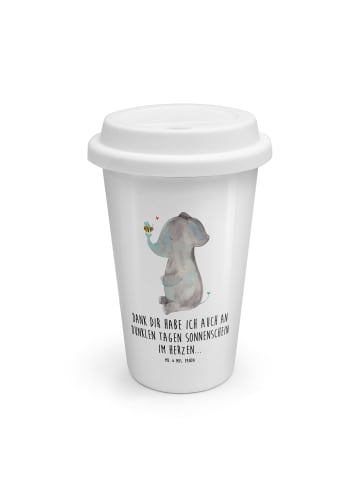 Mr. & Mrs. Panda Kaffeebecher To Go Elefant Biene mit Spruch in Weiß