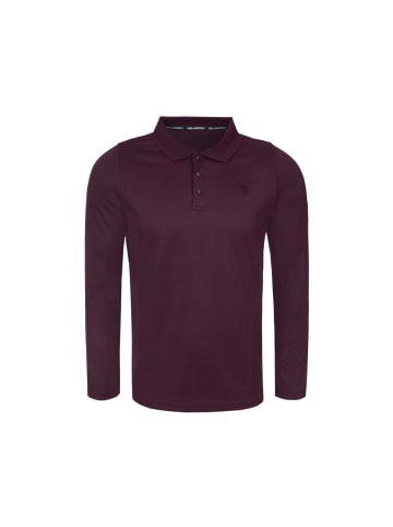 Karl Lagerfeld Langarm-Poloshirt 745000 in bordeaux