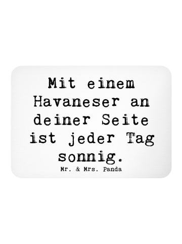 Mr. & Mrs. Panda Magnet Spruch Havaneser Sonnenschein mit Spruch in Weiß