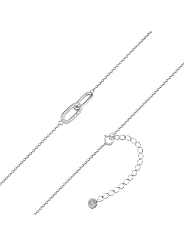 Glanzstücke München Halskette aus Sterling Silber mit Zirkonia in silber