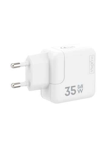 Wisam Wandladegerät MX Burst GaN PD 35W, 2x USB-C + C/Lightning PD Kabel