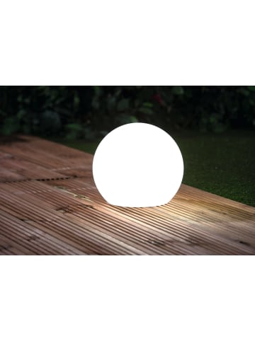 EASYmaxx Solar-Dekokugel 3,7V weiß Farbwechsel für drinnen & draußen  Weiß