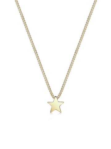 Elli Halskette 375 Gelbgold Sterne, Astro in Gold