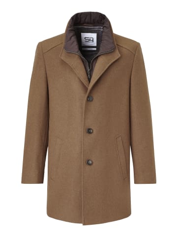 S4 JACKETS Wollmantel Newton Black in camel (dk. beige)