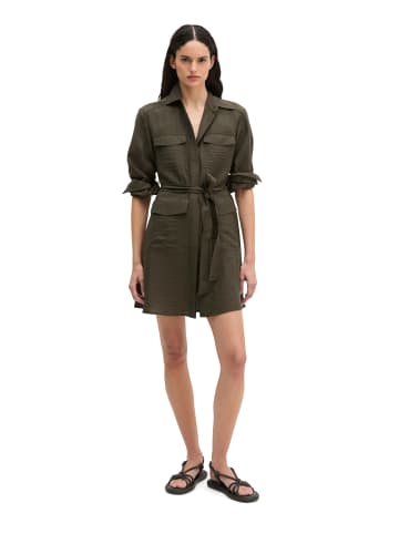 Marc O'Polo Kleid im Safari-Stil flared in Mossy Earth