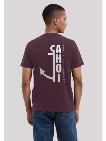 F4NT4STIC T-Shirt Anker Knut und Jan Hamburg in maroon