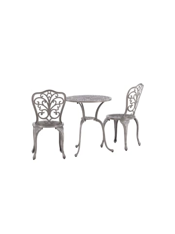 ebuy24 Gartenset Nandin 3-teilig Silberfarben 60 x 60 cm