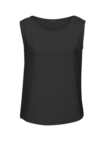 LASCANA Shirttop in schwarz