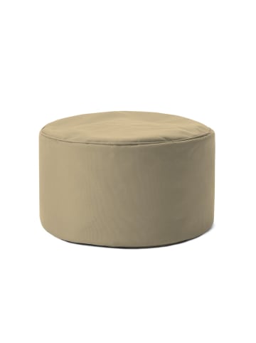 Lumaland Sitzsack-Hocker Pouf rund 50l beige  Braun