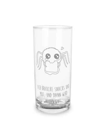 Mr. & Mrs. Panda Trinkglas Spinne Agathe Sandwich mit Spruch in Transparent