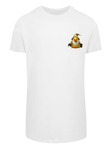 F4NT4STIC Long Cut T-Shirt Rubber Duck Wizard Long in weiß