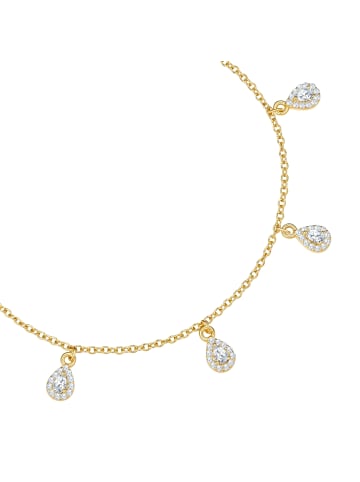 Glanzstücke München Armband Sterling Silber gelbgold Zirkonia weiß in gelbgold