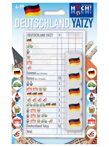 HUCH! Gesellschaftsspiel Deutschland Yatzy in Bunt