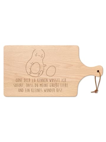 Mr. & Mrs. Panda Brotzeitbrett Avocado Kern rollt mit Spruch in Transparent