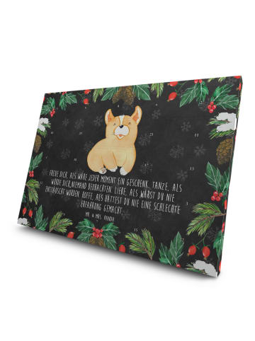 Mr. & Mrs. Panda Tee Adventskalender Corgie mit Spruch in Kreidetafel