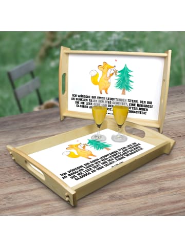 Mr. & Mrs. Panda Tablett Fuchs  Weihnachtsbaum mit Spruch in Weiß