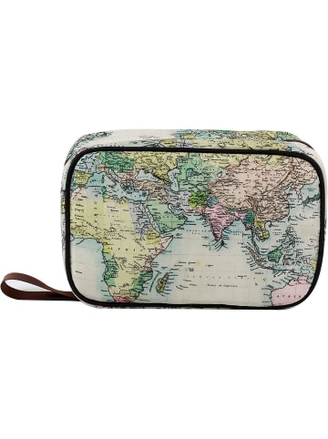 i-Total Kosmetiktasche Reisetasche Damen Herren wasserdicht Haken alte Karte