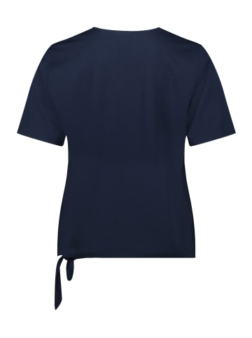 Betty Barclay Basic Shirt mit Schleifenknoten in Patch Dark Blue/Dark Blue
