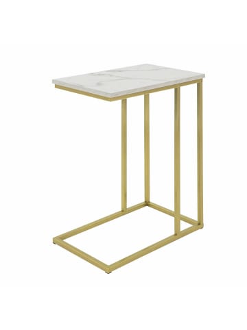 SoBuy Beistelltisch in Golden - (B)30 x (H)61 x (T)48 cm